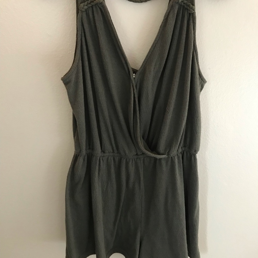 Olive green romper